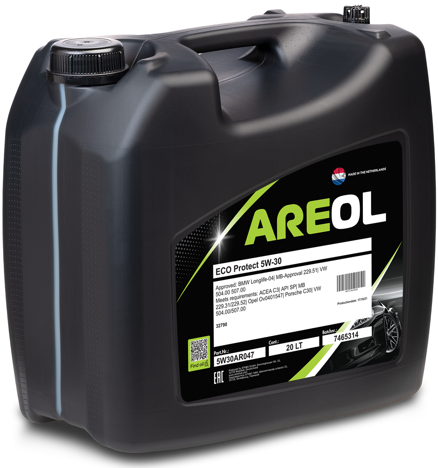 Motor Oil AREOL ECO Protect 5W-30 20L