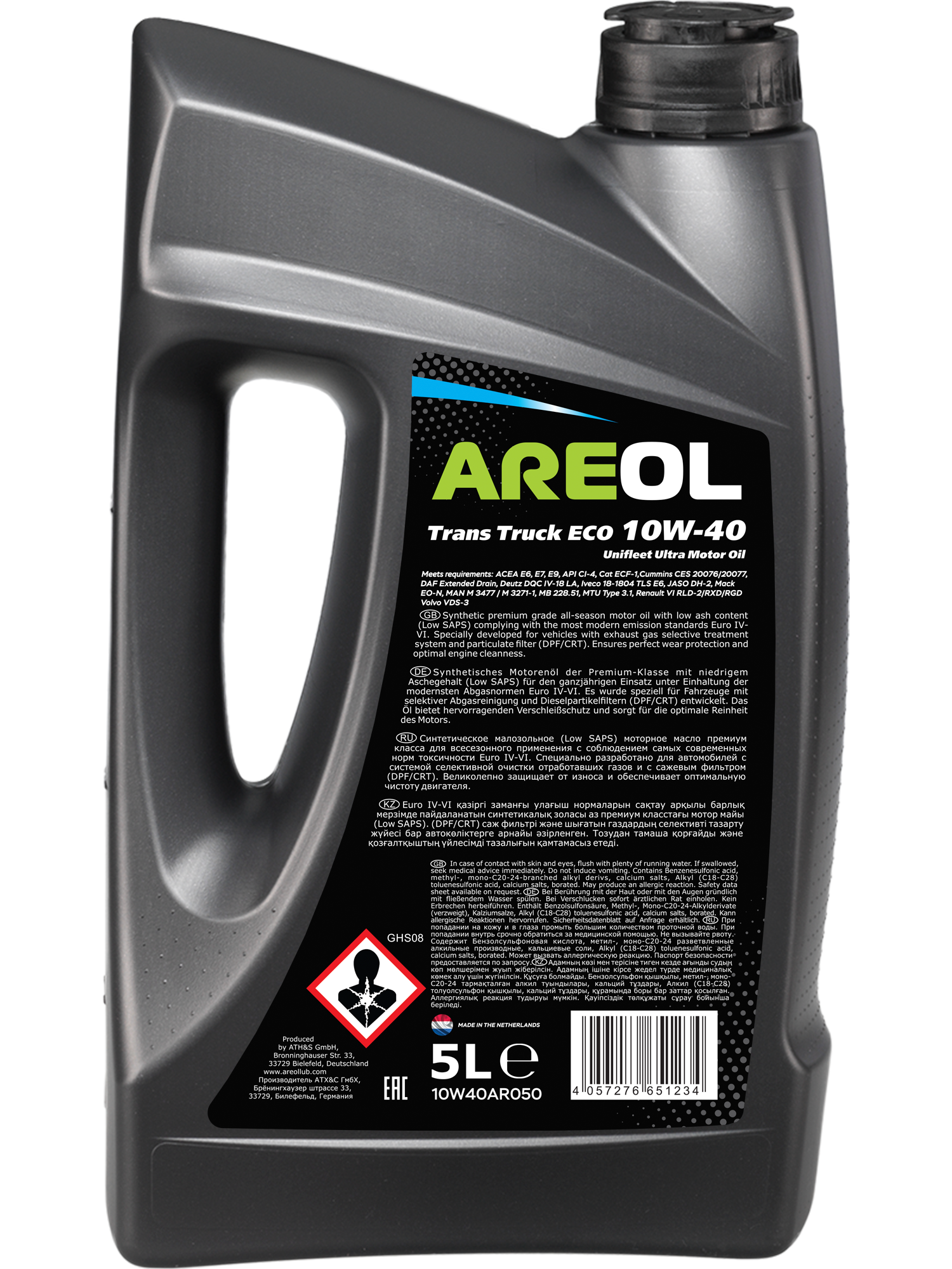 Motor Oil AREOL Trans Truck ECO 10W-40 5L